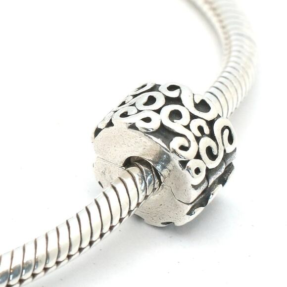 Authentic PANDORA  Swirls Clips - 790338 - Picture 1 of 9